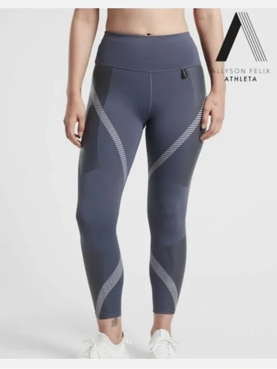 ATHLETA Allyson Felix Legend 7/8 Tight Legging Medieval Violet - Picture 11 of 12